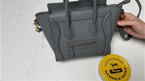 how to clean celine luggage bag